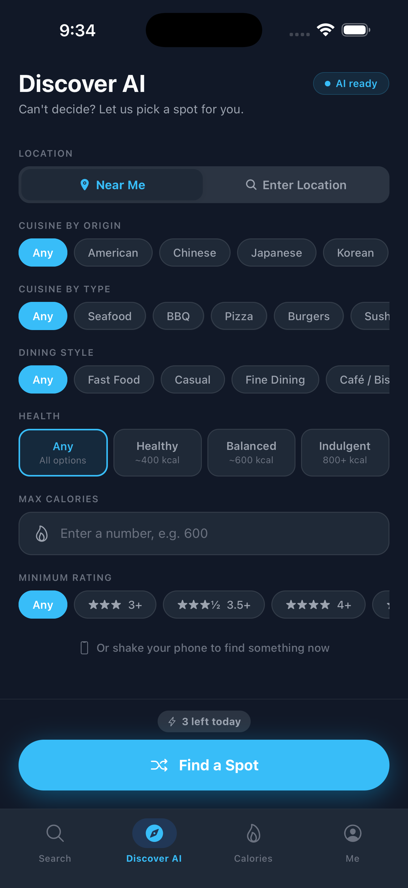 Cravlo Discover AI screen